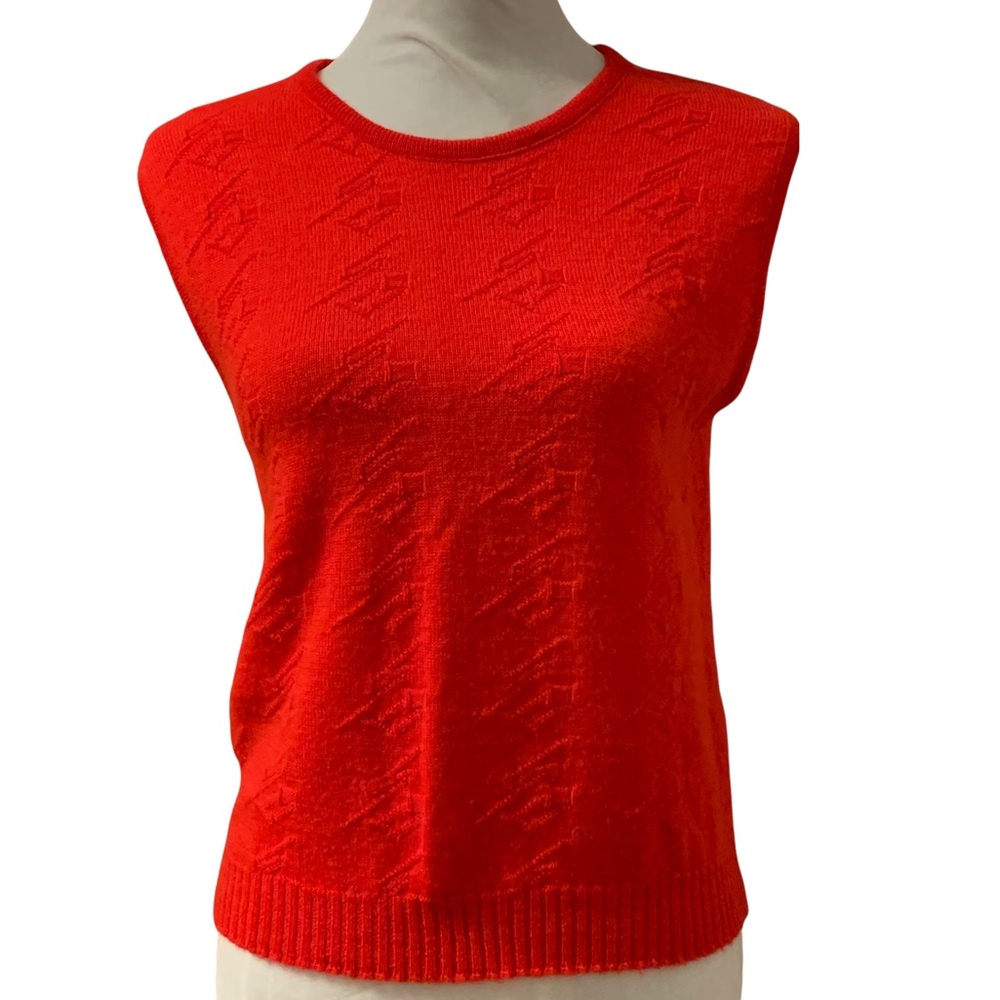 Vintage Pendleton Sweater Vest Red 100% Pure Virgin Wool